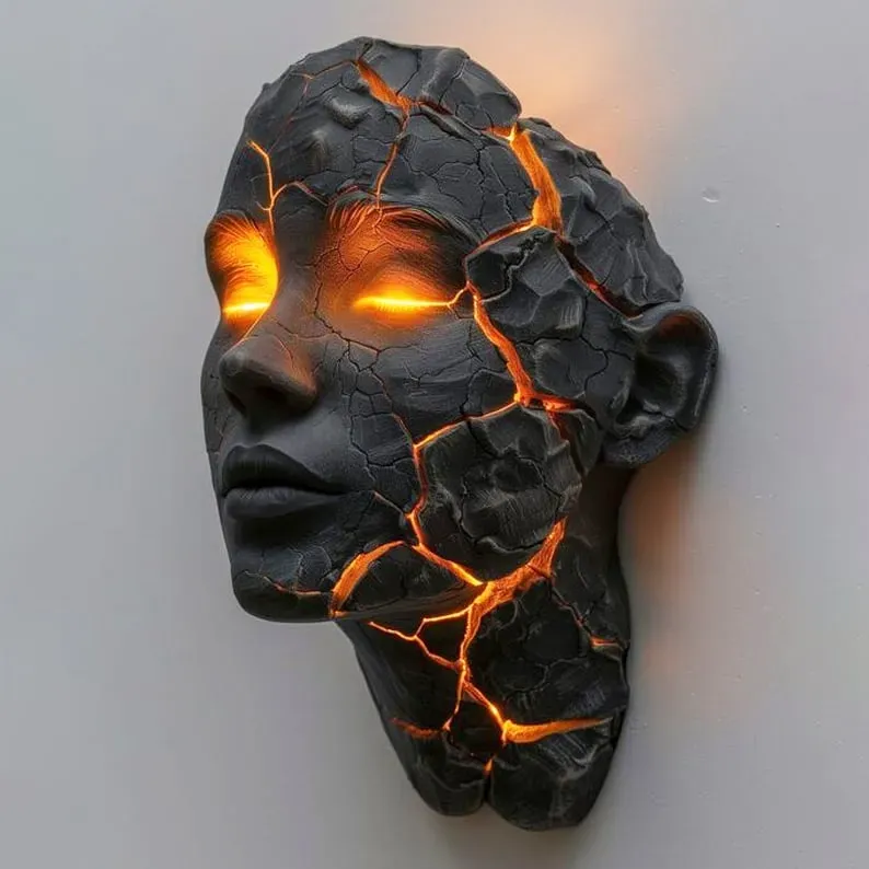 Cracked Soul Wall Light - 10 INches