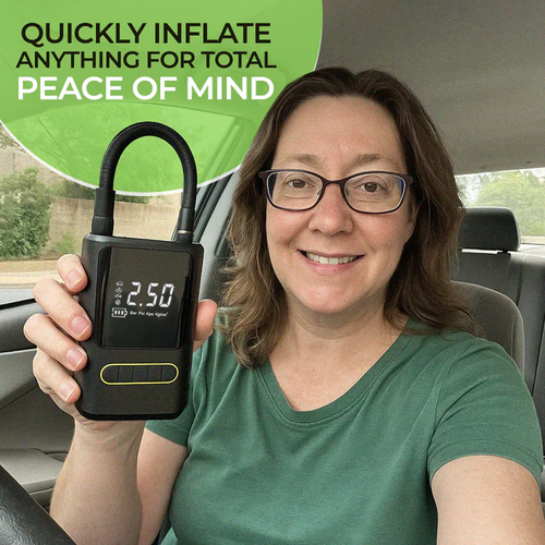 Portable Tyre Inflator Pro ,Pump for Cars, Motorcycles, Bicycles