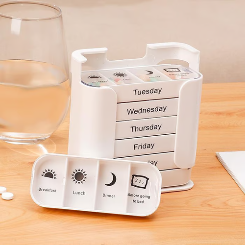 🔥Hot Sale👍🏻7 Days 28 Compartments Pill Organizer