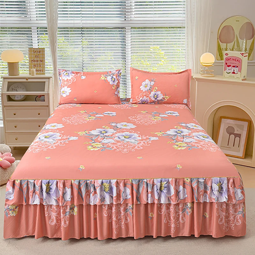 ⏳2026 Special Offer — Two-piece set with ruffled bed skirt🛏️