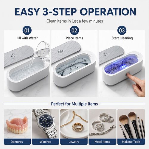 🔍 LIMITED‑TIME 50% OFF! ⚡ Portable Ultrasonic Cleaner – No‑Scrub, Multi‑Purpose ✨