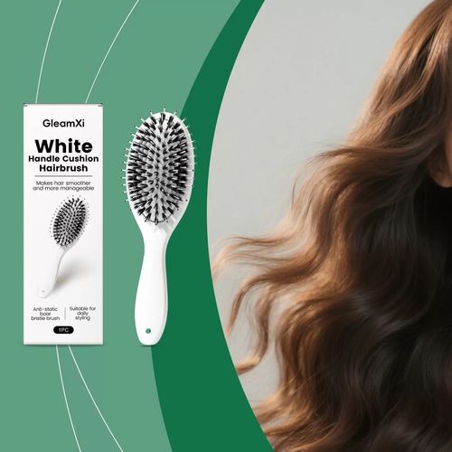 💥Viral World-Famous 5x Sold Out Paddle Brush - Smoother, Stronger, Shinier Hair - Boar Bristle Brush with Nylon Bristles and Microsphere Massaging Tips