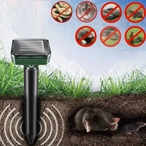 🔥Solar Power Mouse Mole Snakes Pest Rodent Repeller