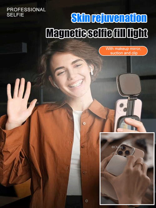 Foldable magnetic fill light