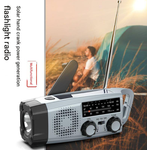 Multi-band solar radio New emergency radio USB interface