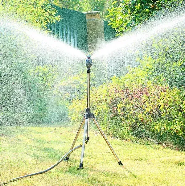 伸缩三脚架🔥💯Stainless Steel Rotary Irrigation Tripod Telescopic Support Sprinkler👇