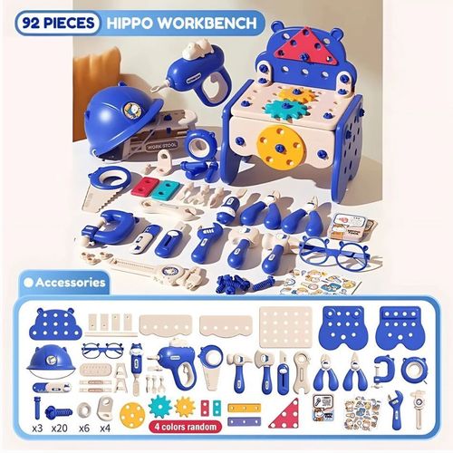 🎁🔥Hippo All-in-one Tool Hub DIY Montessori Tool Box Set