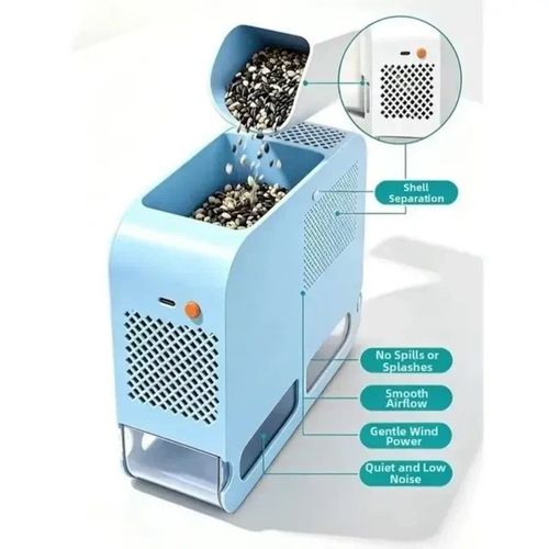 🐦 Electric Bird Seed Shell Separator – 5-Speed Automatic Chaff Cleaner with Type-C USB Power