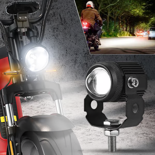 Motorcycle LED Powerful Headlight（Pair + Switch）