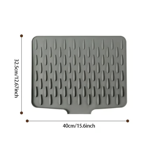 No-Spill Silicone Worktop Saver – Heat-Resistant & Non-Slip Mat for Drip-Free Drying