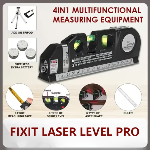 4 IN 1 FIXIT LASER LEVEL PRO