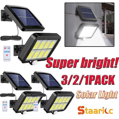 COB LED Solar Light Split Wall Lamp Waterproof Outdoor Wall Emergency Street Security for Garden Decoration Motion Sensor