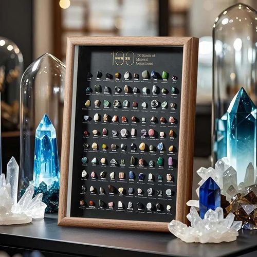 矿石标本 100pcs Natural Crystal Gemstone Collection Mixed Raw Mineral Specimens Including Quartz Amethyst Home Decor Crystal Rocks Set