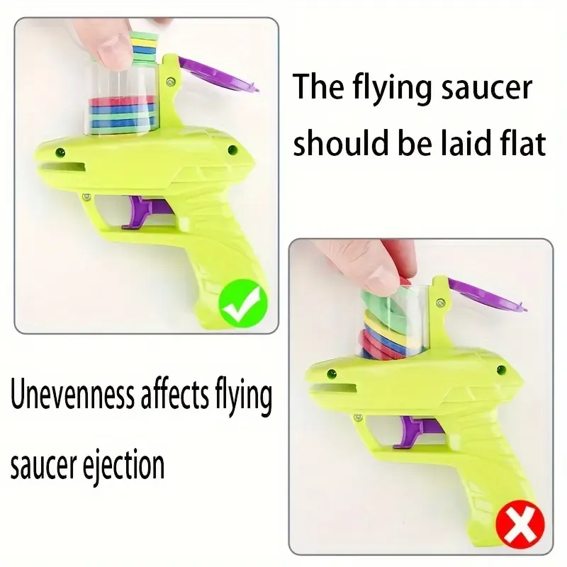 Handheld Foam Disc Launcher - Fun indoor and outdoor shooting game for kids, perfect birthday gift or school prize,