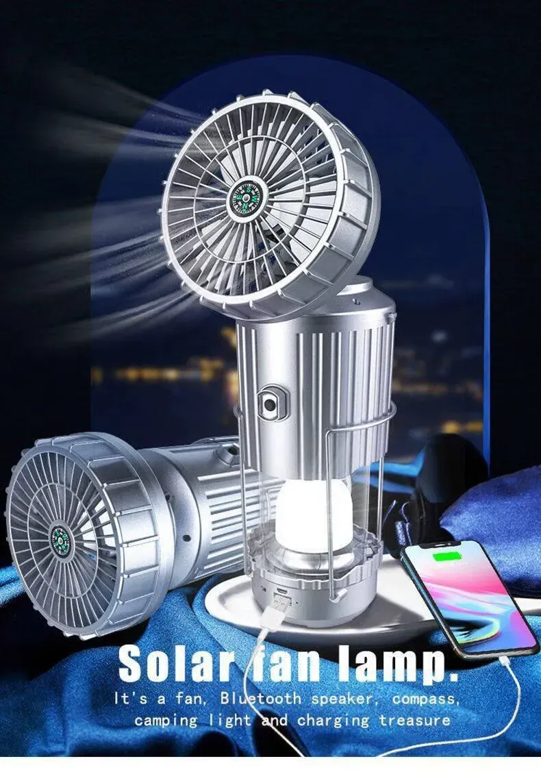 🏆Flash Sale⚡ 50K+ SOLD! Almost Gone-💥🔥5-In-1 Portable LED Camping Lantern With Fan