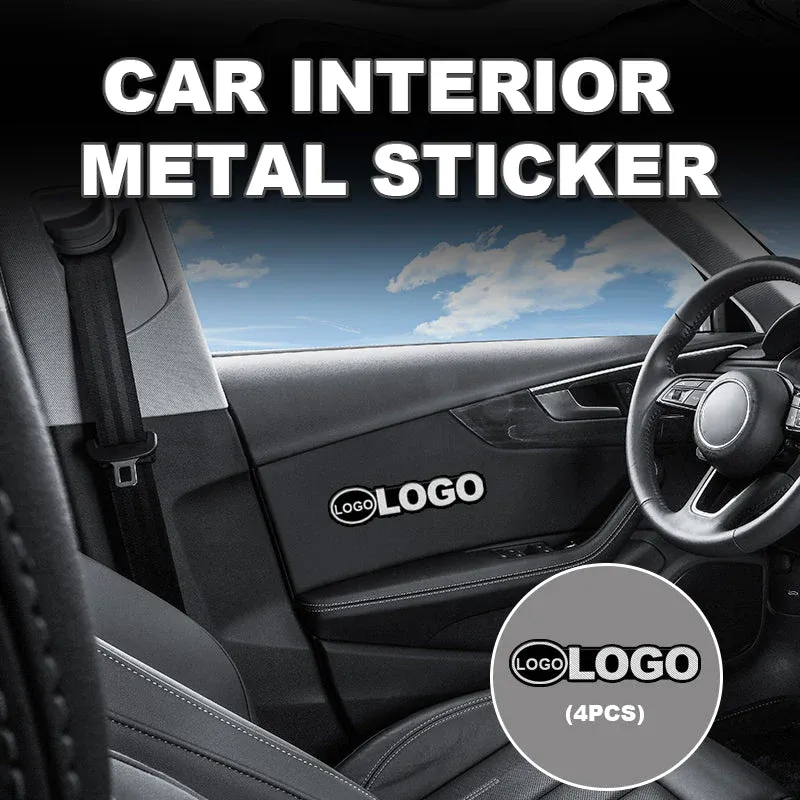 Car Interior Metal Sticker(4PCS)