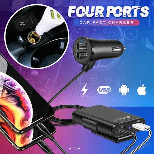 Four Ports Car Fast Charger⚡