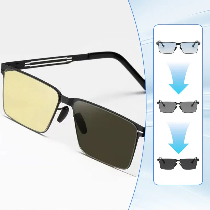 🌗Smart color-changing glasses for day and night use😎
