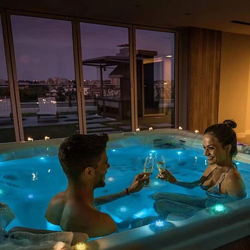 Buy one get three free (four lamps)💥Submersible LED Pool Lights (RF Remote Control