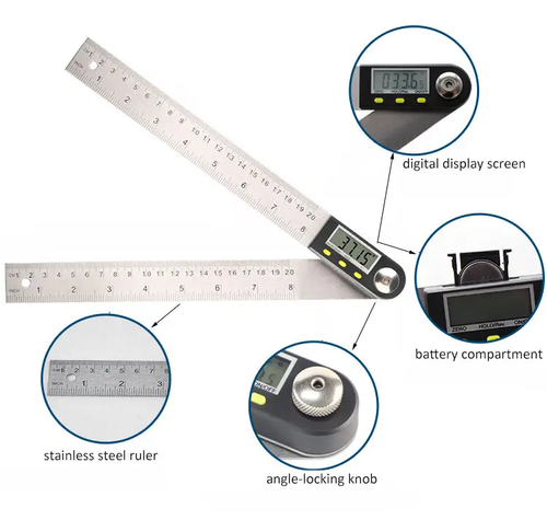 🔥2-in-1 precision Digital Display Angle Ruler📏🧰