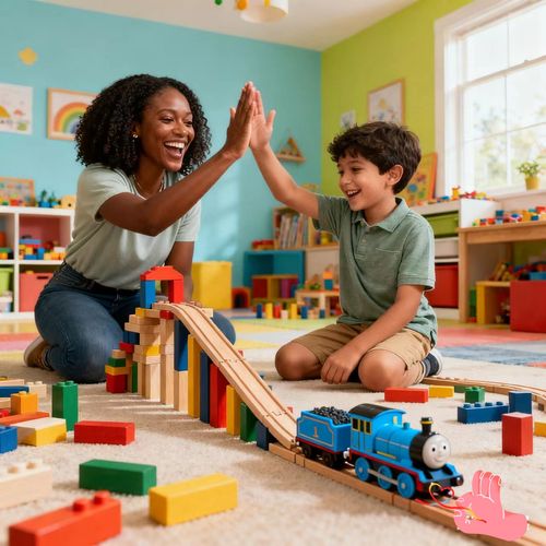 🚂👨‍👩‍👧‍👦 90% of Ghanaian parents will buy this for their children! 💯👍🔥❗️ Brand new Vision interactive educational toy domino train set ✨🏃‍♂️