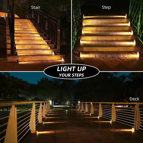 ☀️LED Solar Waterproof Step Lights💡