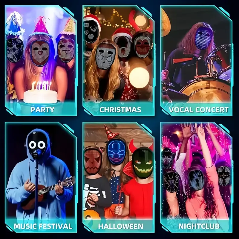 👹LED light-up transformation mask🎅💝