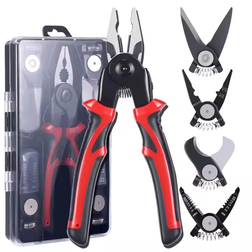 😍5-in-1 Interchangeable Multifunctional Stainless Steel Hand Plier 🛠️