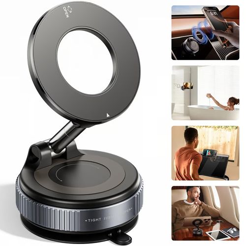 🔥 Hot sale 49% discount 🔥Car mount magnetic ring stand: foldable 360° mobile phone navigation stand