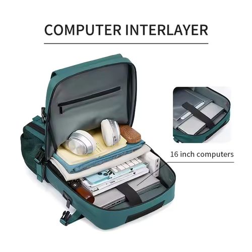 Multifunctional large travel backpack Business laptop backpack with shoe bag