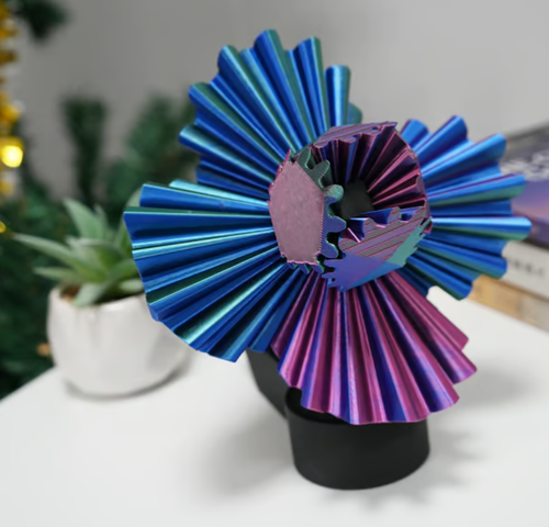 🔥3D Printed Rotating Gear Ball⚙️🌀