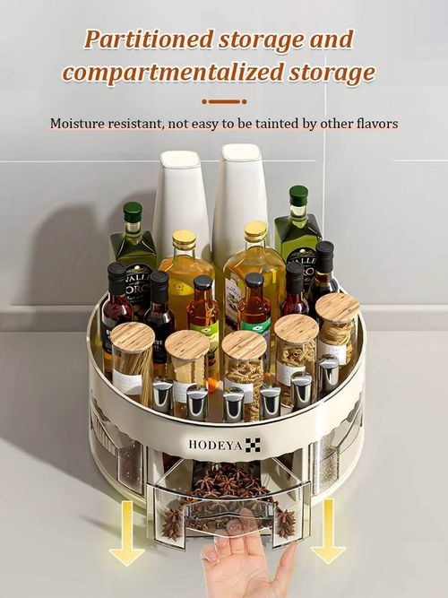 Kitchen 360° Rotating Spice Organizer