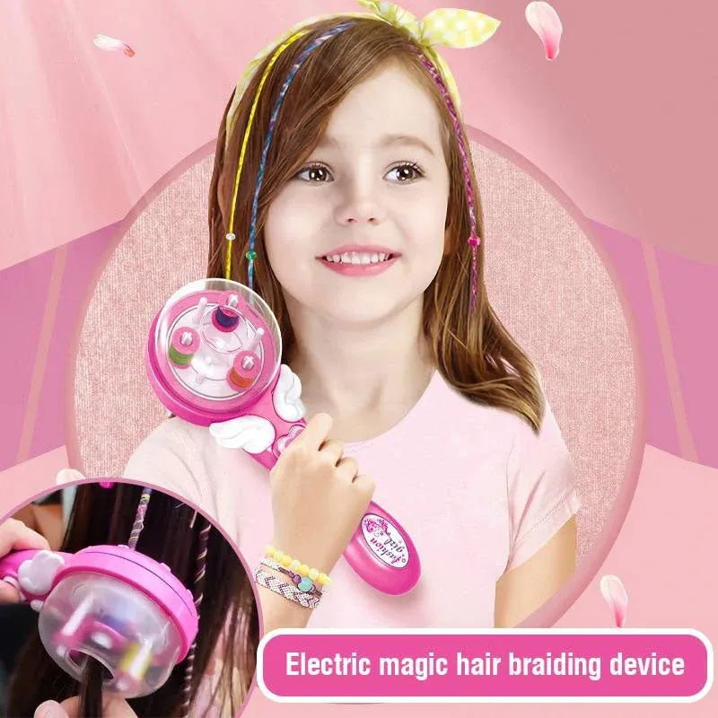 Girls Activity DIY Easy Braid Kit Bead & Jewelry game set Automatic Braid machine