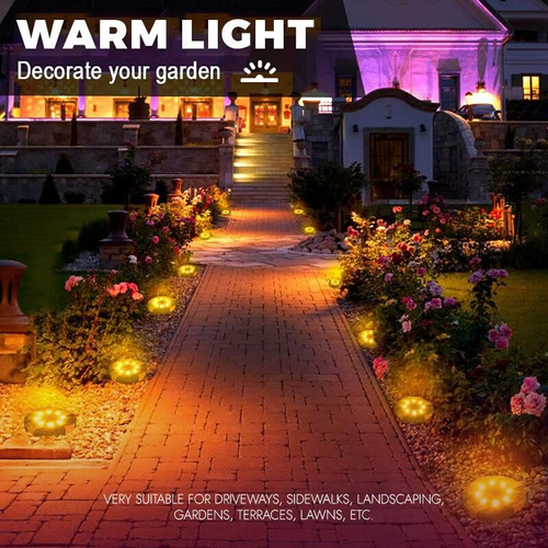 💦Solar Powered Floor Path LED Light💡