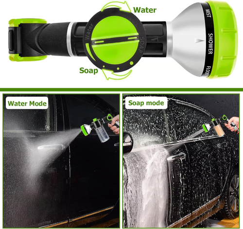 😍Multi-in-one pet bath spray comb 🐕high pressure car wash💦 watering spray gun🌷