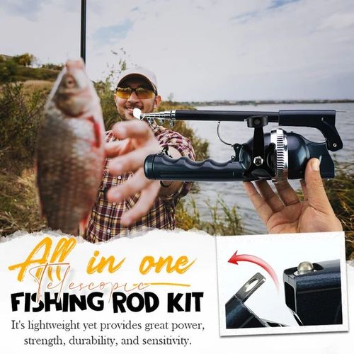 🎣1.31m folding fishing rod ✨ 21 pieces of Luya accessories🐟