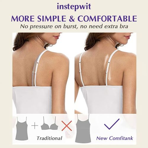 😍Women Tank Top with Built in Bra Camisole👙