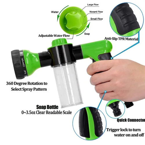 😍Multi-in-one pet bath spray comb 🐕high pressure car wash💦 watering spray gun🌷