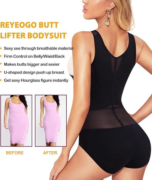🔥High-Waist Shapewear Bodysuit – Sculpt Your Dream Curves ✨