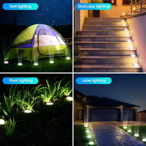 💦Solar Powered Floor Path LED Light💡