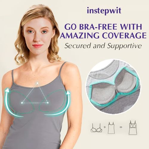 😍Women Tank Top with Built in Bra Camisole👙