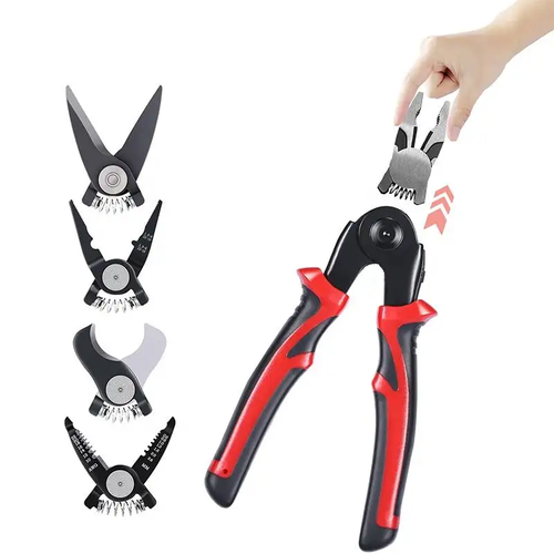 😍5-in-1 Interchangeable Multifunctional Stainless Steel Hand Plier 🛠️