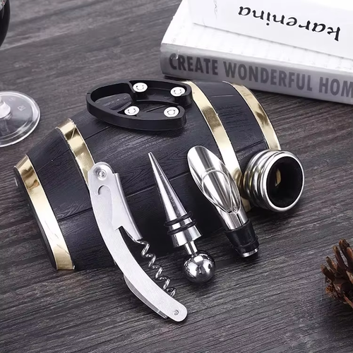 🍾🍷 (5 pieces)Creative Wine Barrel Wine Set 🍾🎁