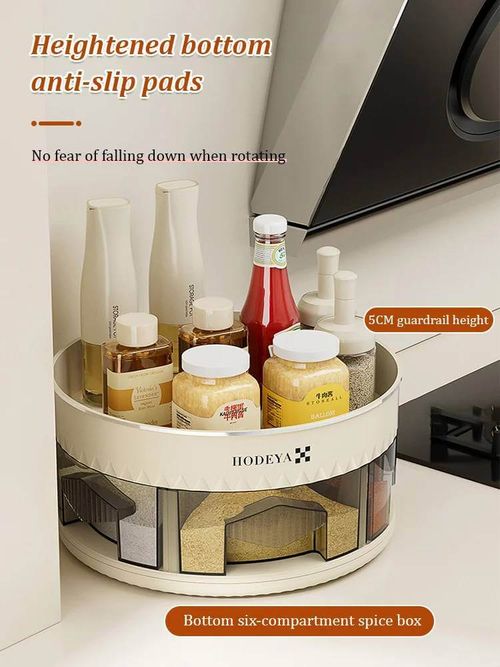 Kitchen 360° Rotating Spice Organizer