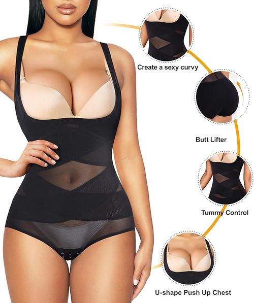 🔥High-Waist Shapewear Bodysuit – Sculpt Your Dream Curves ✨