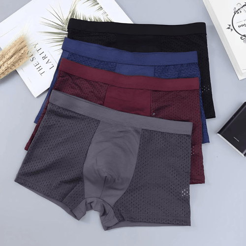 😍(Four pieces in one box)🔥BAMBOO FIBRE BOXER SHORTS - FOR ALL-DAY COMFORT
