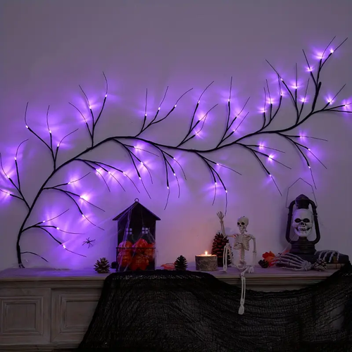 🎃 1.8m Halloween Decorative Cane lights LED Simulated tree lights (8 modes)✨