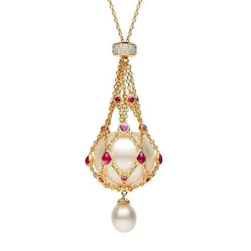 ✨Pearl & Gemstone Lavalier Pendant