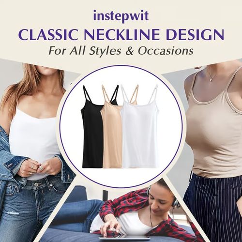😍Women Tank Top with Built in Bra Camisole👙