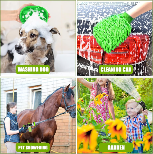 😍Multi-in-one pet bath spray comb 🐕high pressure car wash💦 watering spray gun🌷